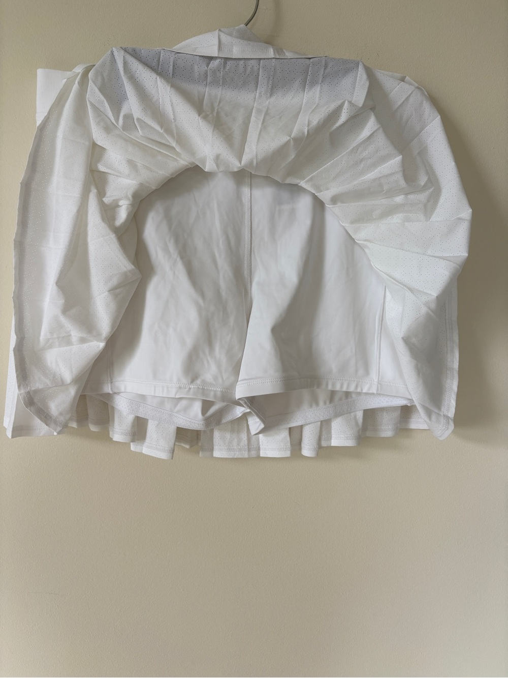 Athleta White Pleated Mini Skirt - Picture 2 of 4